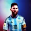 Placeholder: argentina world cup champion,lionel messi highly detailed, wings, soft studio lighting, background 64k