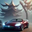 Placeholder: Santa driving his red Tesla convertible car, character design by cory loftis, fenghua zhong, ryohei hase, ismail inceoglu and ruan jia. unreal engine 5, artistic lighting, highly detailed, photorealistic, fantasy