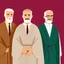Placeholder: Ilustración de los 'tres' Reyes Magos al estilo de Joe Sacco