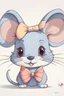 Placeholder: A cute drawing of a mouse wearing a bow on her head