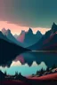 Placeholder: mountains and lakes, Alena Aenami --ar 16:9 --s 50