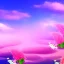 Placeholder: beautiful dream, mystical, cascades, delicate flowers, masterpiece, pastel colors, blue river, pink clouds,8k