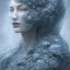 Placeholder: clouds of fog as woman's face, dissolving, disintegrating, wearing blue hijab, fine detail, highly intricate, wearing blue hijab, modern surrealism painting, high-quality, volumetric lighting, 8k, ultrahd, George Grie, Marco Escobedo, Igor Morski, Brian Froud, Howard Lyon, Selina French,