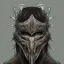 Placeholder: elden ring character head and shoulders intricate headgear ultra sharp illustration