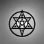 Placeholder: Occultic symbol, black and white