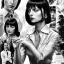 Placeholder: only one character, mia wallace, Pulp Fiction movie, scene.