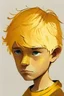 Placeholder: illustration childrens book , boy with color gold eyes and gold hair There once was a young lad by the name of Max. Max had a keen eye for detail and a keen sense of empathy. He could always tell when someone was angry or depressed.