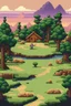 Placeholder: 16-bit pixel retro golf game, stardew valley style, game boy graphics