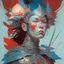 Placeholder: dream portrait of female warrior by james jean