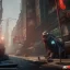 Placeholder: fallout 4 monster in the streets of cyberpunk city, unreal engine