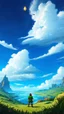 Placeholder: landscape sky like zelda ocarina of time