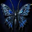 Placeholder: metal gothic blue moth wings