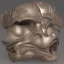 Placeholder: japanese style warrior mask 3D bleber