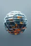 Placeholder: Create an image in 3D ball shape as Architecture innovation.The text is Engineer Shohag 360°.