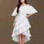 Placeholder: White frill lace dress Renaissance Style