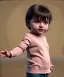 Placeholder: Agnes varda toddler, full body, dramatic lighting, hyper realistic