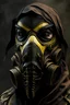 Placeholder: a mask that combines v from vendetta, a gas mask, and scorpion from mortal kombat