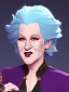 Placeholder: Portrait of a 30 year old strange witch like Bette Midler