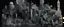 Placeholder: A dark gray digital realm with pixelated floating buildings designed in medieval tapestry painted by Raymond Duchamp-Villon