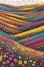 Placeholder: A field of colorful flower, the return to innocence, abstract, weird, childlike, chaos80