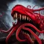 Placeholder: red, monster, tentacles, teeth, horror, detailed, realistic, gore, eyes, 8K, fantasy, scary, demonic, hyperrealism, huge, blood, creature, highly detailed, volumetric lighting, sharp focus, elegant, photorealism