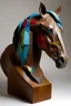 Placeholder: a dream of a horse, edmonia lewis, john pawson, zigzag tribal vibe, vertical glitch, syndicate(2012), truncated snout under visor, by Alexander Archipenko, equestria, zoomorphic, rusty iron surfaces, by Ursula Wood, delftware