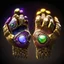 Placeholder: Two infinity gauntlets contain six infinity stones, one of which is made with nano In the hands of a powerful man