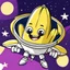 Placeholder: draw cartoon banana as starship