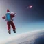 Placeholder: Jet pack, roketle uçan noel baba, octane render, 8k, --ar 1:1