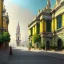 Placeholder: Beaux Arts architecture,Vignola classicism+palladio+ colourful town+liveable street+beautiful Metropolis+detailed facades+tiles rooftops+green city,uphill road,trees on walkway,elegant avenue, biopunk+alphonse mucha, greg rutkowski,matte painting, cryengine, hyper detailed, felix kelly, fantasy art, seb mckinnon"