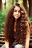 Placeholder: Beautiful girl, long curly hair, cute, gorgeous, lovely