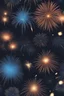 Placeholder: A black birthday party and blue fireworks