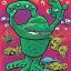 Placeholder: strange character by jim woodring