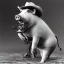 Placeholder: Pig on a cowboy