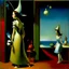 Placeholder: magic woman, Edward Hopper , Yves Tanguy