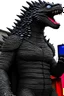 Placeholder: godzilla made with telephones