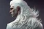 Placeholder: A Fantasy Human, a white masculine human with medium white hair. Magical scars. Full body, side view. HD