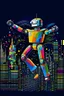 Placeholder: abstract robot dancer electronica music STYLE OF Hiroshi Nagai