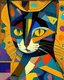 Placeholder: Portrait of a cat by Kandinsky