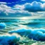 Placeholder: Sea, waves made of clouds