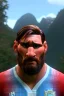 Placeholder: Realistic Messi Argentina soccer player Portrait, retro dress style, mid shot low view, concept art, artstation, 3d, photo studio, clean background, unreal engine 5, ray tracing, RTX, lumen lighting, ultra detail, volumetric lighting.