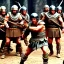 Placeholder: roman soldier fighting the barbarians, 80 movie style