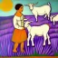 Placeholder: Lavender and goats picasso