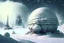 Placeholder: Alien Winter World, Colony, Building, Blizzard, Distant Alien Planets, Snowy