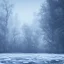 Placeholder: winter landscape, ice field, crystals, surreal, dreamlike, foggy, lost in the woods