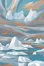 Placeholder: Greenhouse effect causes icebergs to melt, extreme climate, abstract