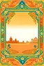 Placeholder: Generate a watermark image of Indian theme without flowers for a page border
