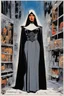 Placeholder: #5 Original Art by Howard Chaykin (Vortex Comic, 1988) the pressure builds. Sister Magda, not a true nun but a leader in the Satanic group "The Order of Boniface." Uschi Digard brings her to life. In the occult book store, she blackmails Beverly Grove, the main character. Magda holds a secret that twists the story. Shadows of deceit and manipulation darken the plot. Good and evil blur. Readers question their morality. Sister Magda's power and knowledge make her formidable. Her secret adds comple