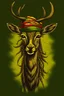 Placeholder: deer in rastafari style