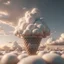 Placeholder: The clouds of love, with one ice cream, cinematic, 4k,